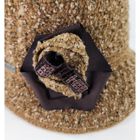 Betmar New York Bucket Hat Womens One Size Brown Bowler Derby Roll Grandma Core - Picture 7 of 13